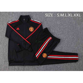 Chaqueta Manchester United 2022/2023 Negro con Rayas Largas