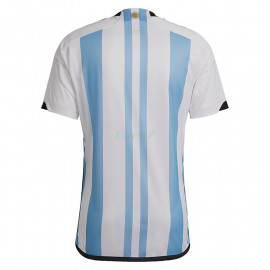 Camiseta Argentina 1ª Equipación 2022 Mundial Campeona con Tres Estrellas