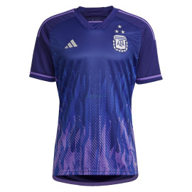 Camiseta Argentina 2ª Equipación 2022 3 Estrellas Campeones del Mundo