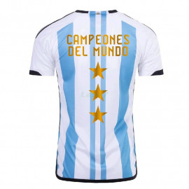 Camiseta Argentina 1ª Equipación 2022 3 Estrellas Campeones del Mundo