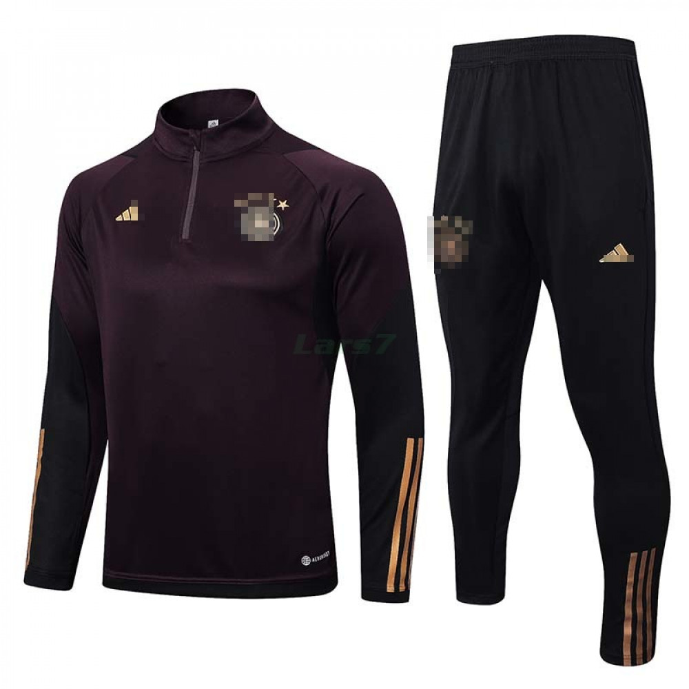 Sudadera De Entrenamiento Alemania 2022 Kit Marrón Oscuro