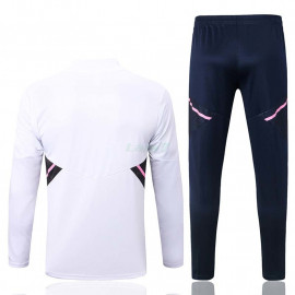 Sudadera De Entrenamiento Arsenal 2022/2023 Kit Blanco con Rayas Rosadas