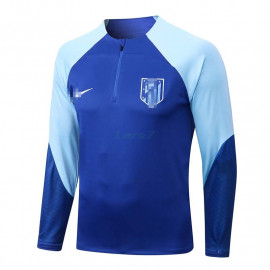 Sudadera De Entrenamiento Atlético de Madrid 2022/2023 Azul con Mangas Azul Claro