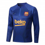 Sudadera De Entrenamiento Barcelona 2022/2023 Azul con Estampado