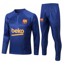 Sudadera De Entrenamiento Barcelona 2022/2023 Azul con Estampado