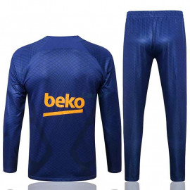 Sudadera De Entrenamiento Barcelona 2022/2023 Azul con Estampado