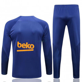 Sudadera De Entrenamiento Barcelona 2022/2023 Azul con Mangas de Malla