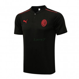 Polo AC Milan 2021/2022 Negro/Rojo