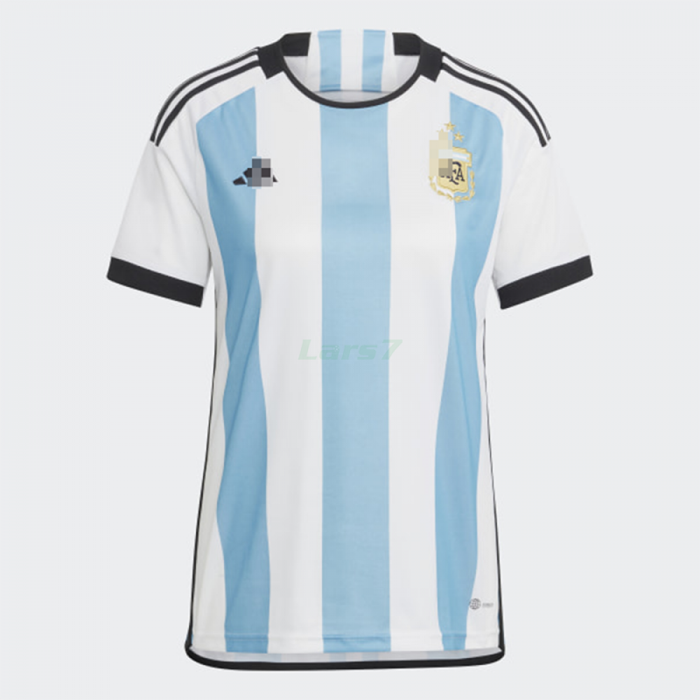 Camiseta Argentina 1ª Equipación 2022 Mundial Campeona con Tres Estrellas Mujer