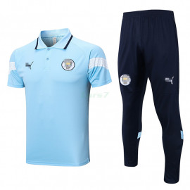 Polo Manchester City 2022/2023 Azul Claro