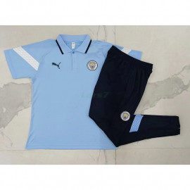 Polo Manchester City 2022/2023 Kit Azul Claro