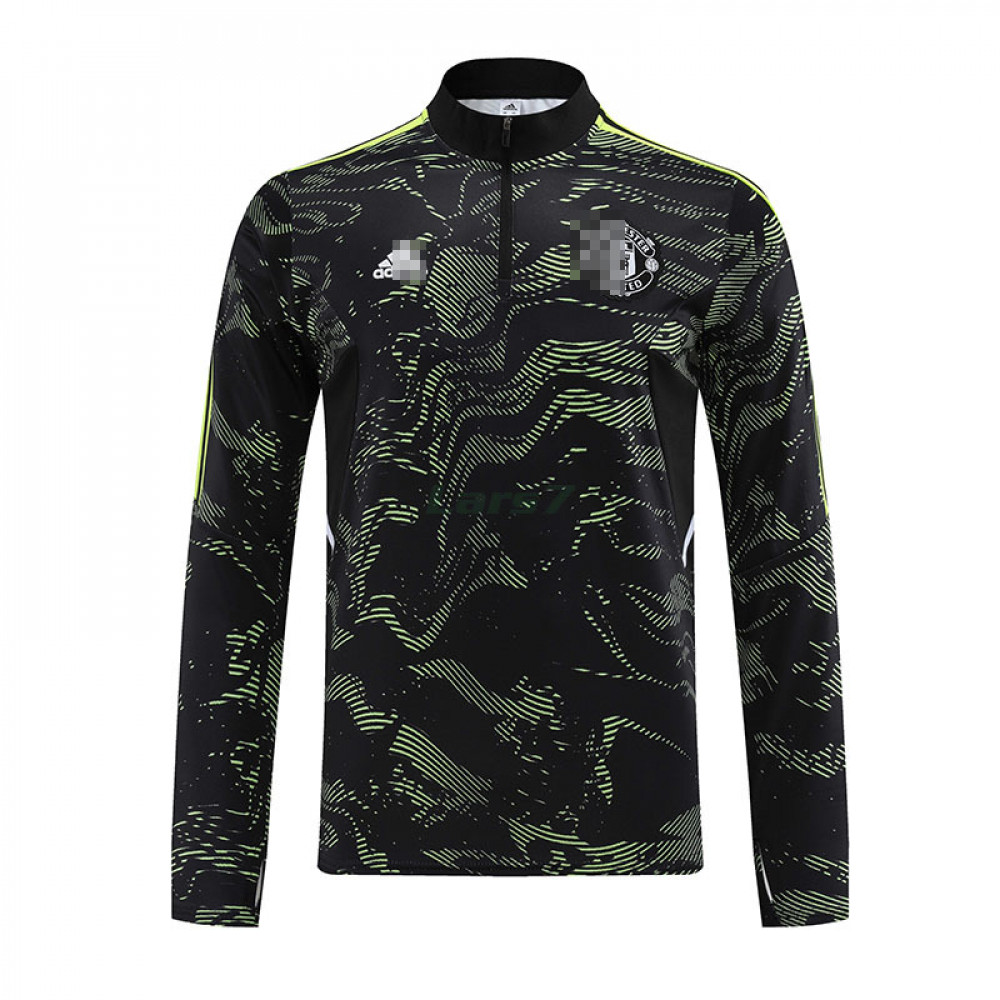 Sudadera De Entrenamiento Manchester United 2022/2023 Negro/Amarillo