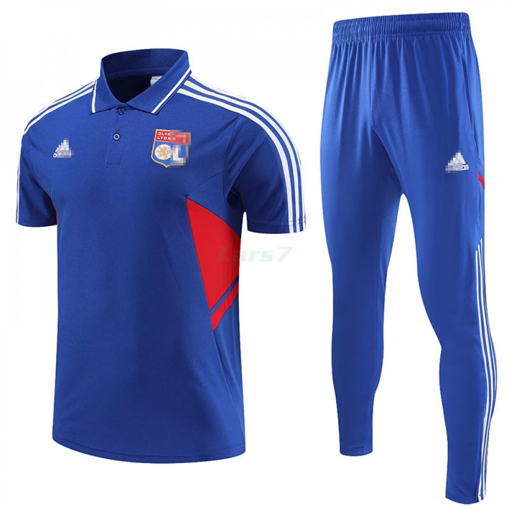 Polo Olympique Lyon 2023/2024 Kit Azul