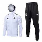 Chandal Real Madrid 2023/2024 Con Capucha Blanco