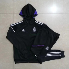 Chaqueta Real Madrid 2023/2024 Con Capucha Negro