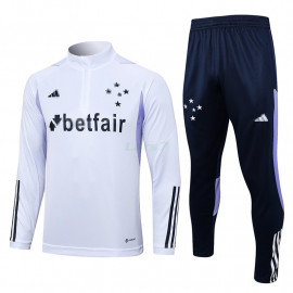 Sudadera De Entrenamiento Cruzeiro 2023/2024 Kit Blanco