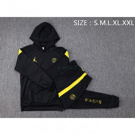 Sudadera De Entrenamiento PSG 2023/2024 Con Capucha Negro/Amarillo