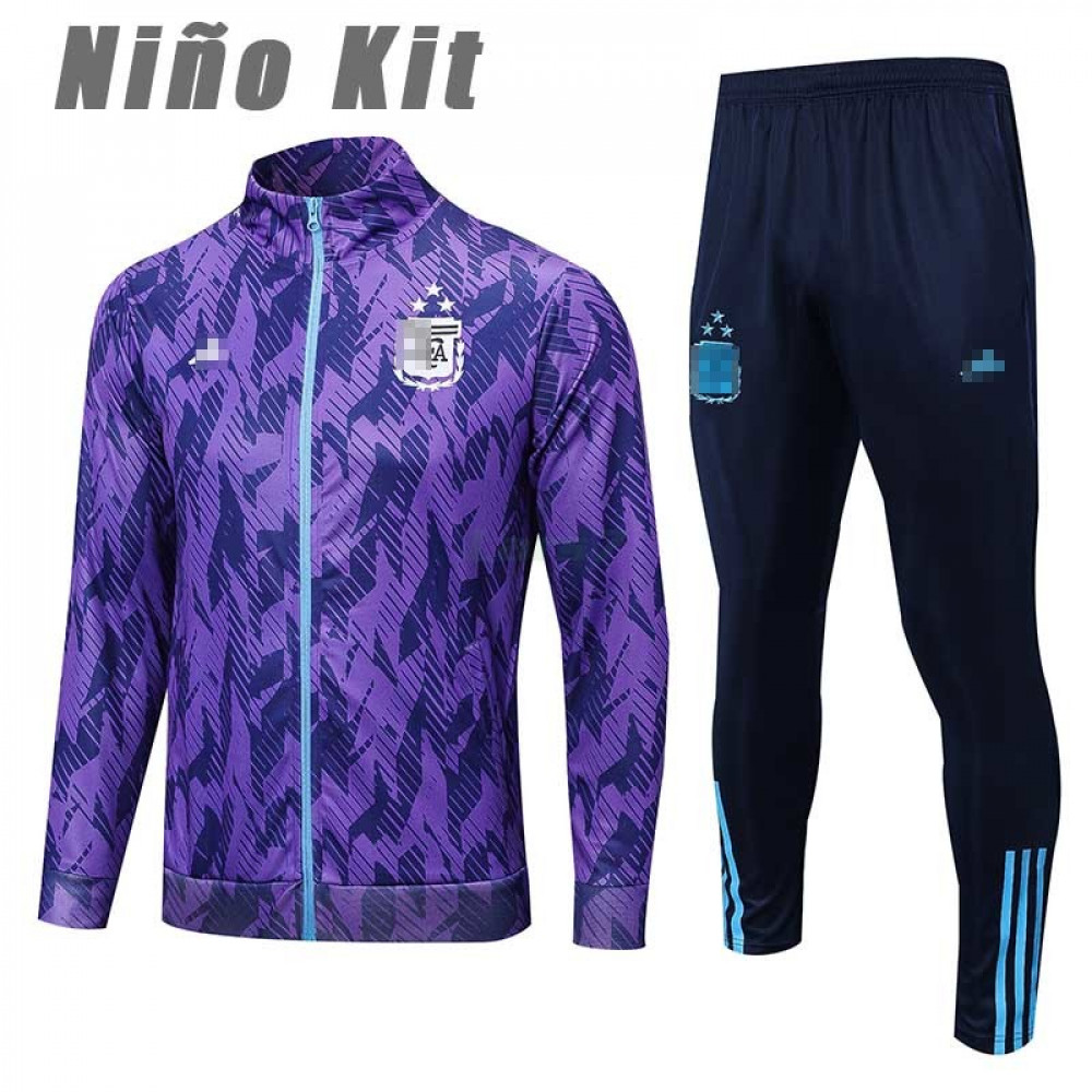 Chandal Argentina 2023 Niño Morado