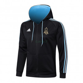 Chaqueta Argentina 2023 Con Capucha Negro