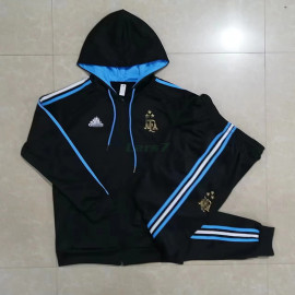 Chaqueta Argentina 2023 Con Capucha Negro