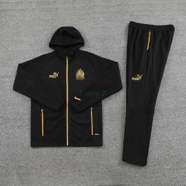 Chaqueta Olympique Marsella 2023/2024 Con Capucha Negro