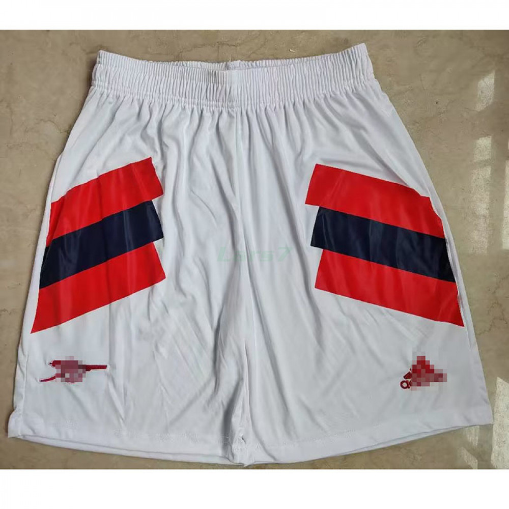 Pantalón Corto Arsenal 2023/2024 Blanco/Rojo