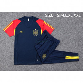 Camiseta de Entrenamiento España 2023 Azul Marino/Rojo