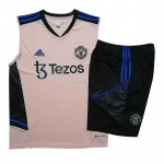 Camiseta de Entrenamiento Manchester United Sin Mangas 2023/2024 Kit Rosa