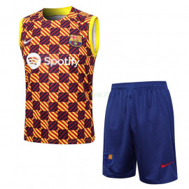 Camiseta de Entrenamiento Barcelona Sin Mangas 2023/2024 Kit Amarillo