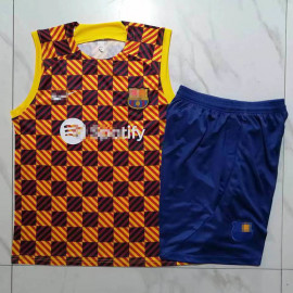 Camiseta de Entrenamiento Barcelona Sin Mangas 2023/2024 Kit Amarillo