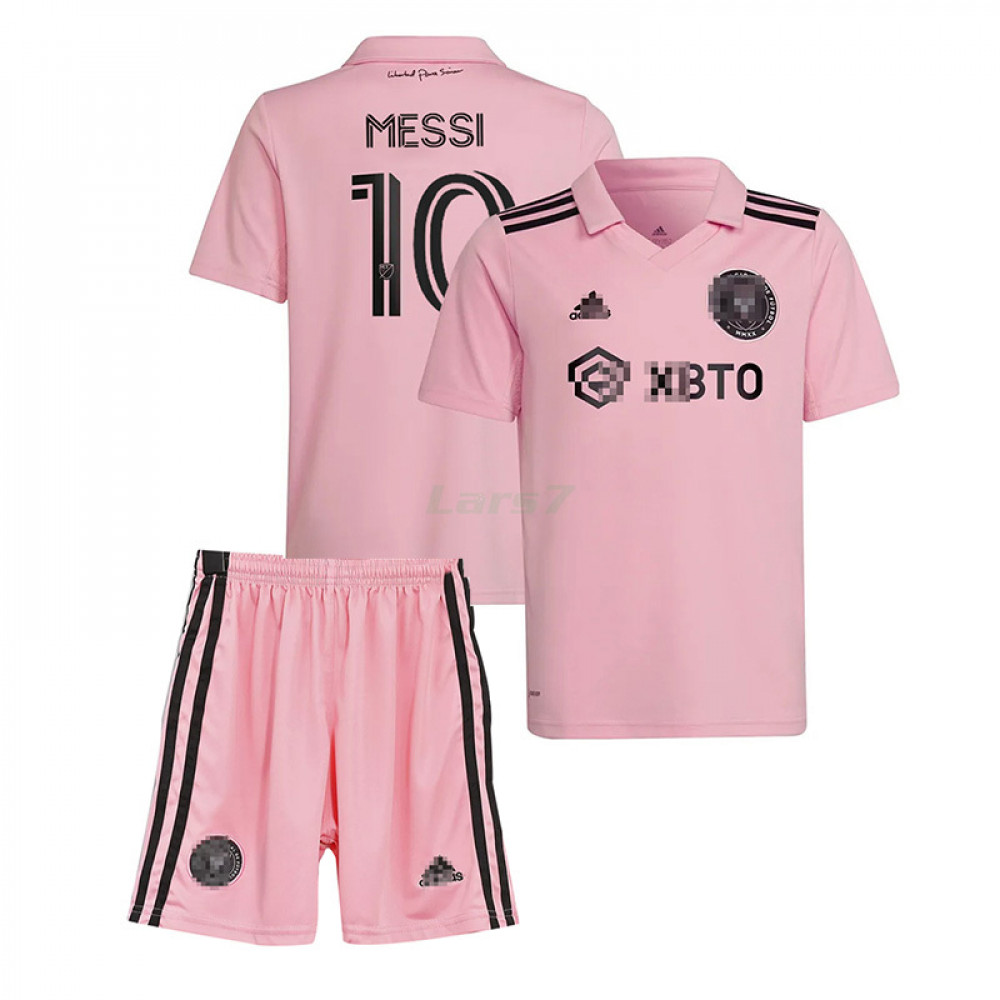 Camiseta Messi 10 Inter Miami 1ª Equipación 2023/2024 Niño Kit