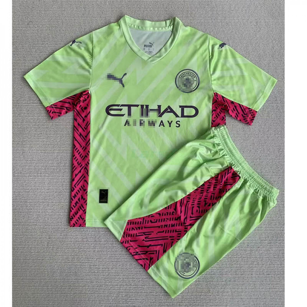 Camiseta de Portero Manchester City 2023/2024 Niño Kit Verde