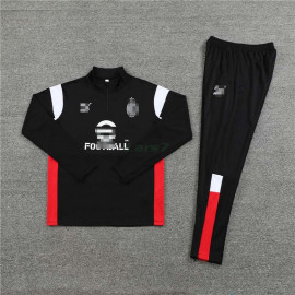 Sudadera de Entrenamiento AC Milan 2023/2024 Kit Negro/Blanco