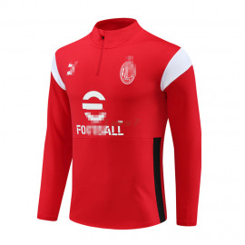 Sudadera de Entrenamiento AC Milan 2023/2024 Rojo/Blanco