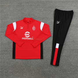 Sudadera de Entrenamiento AC Milan 2023/2024 Kit Rojo/Blanco