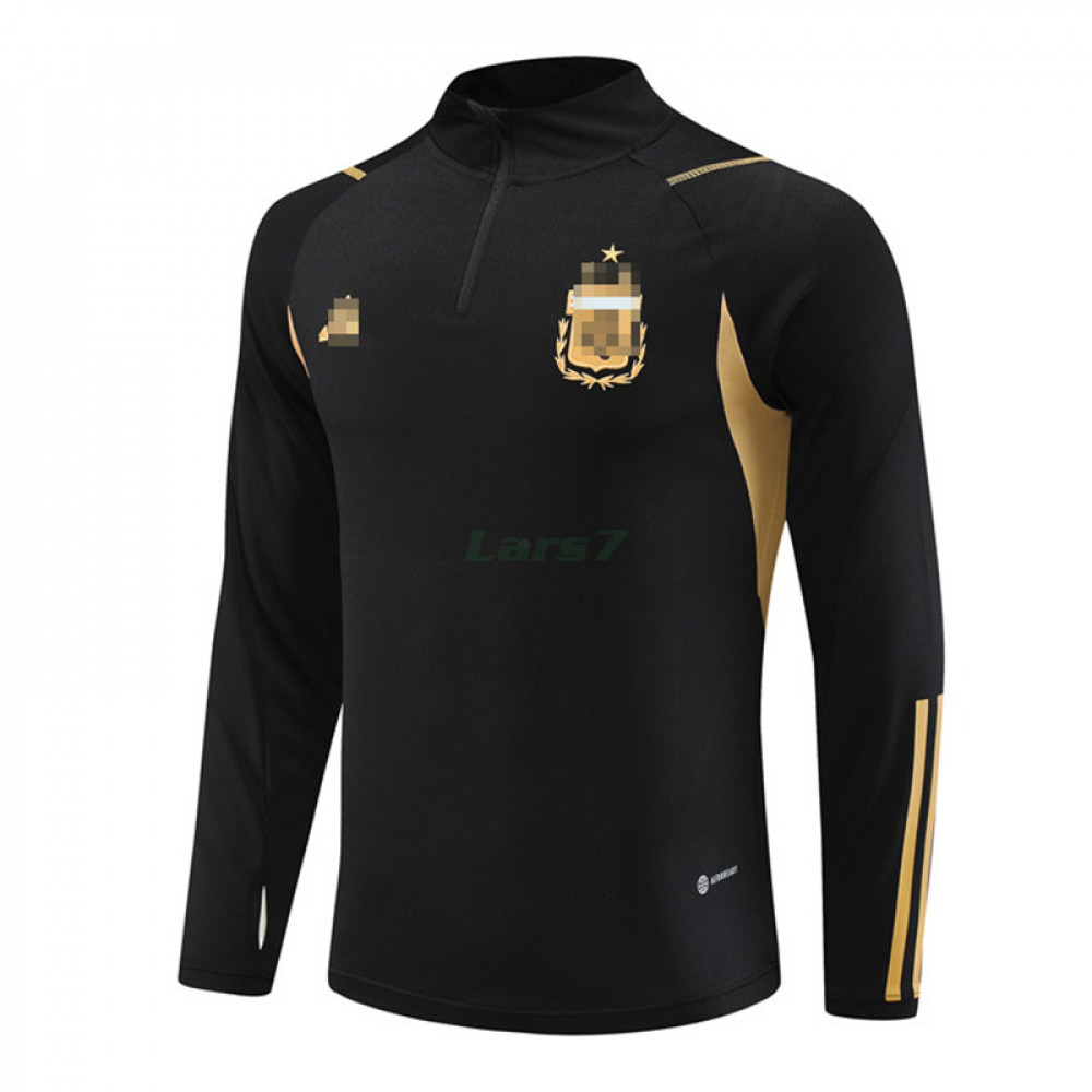 Sudadera de Entrenamiento Argentina 2023 Negro/Dorado