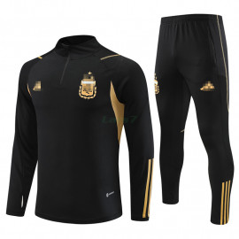 Sudadera de Entrenamiento Argentina 2023 Negro/Dorado