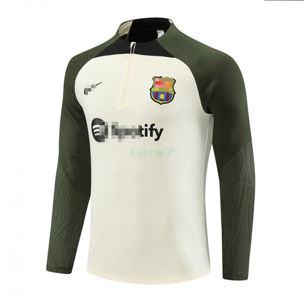 Sudadera de Entrenamiento Barcelona 2023/2024 Beige/Verde