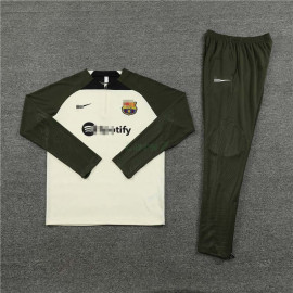 Sudadera de Entrenamiento Barcelona 2023/2024 Kit Beige/Verde