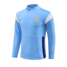 Sudadera de Entrenamiento Manchester City 2023/2024 Azul Claro