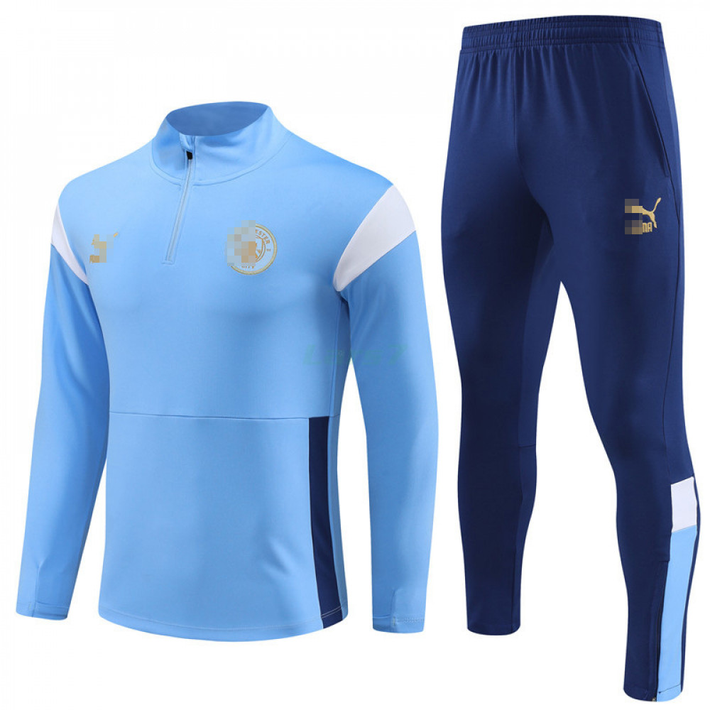 Sudadera de Entrenamiento Manchester City 2023/2024 Kit Azul Claro