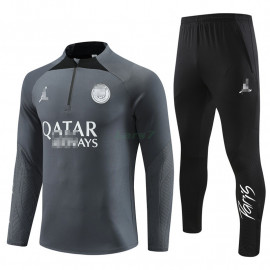 Sudadera de Entrenamiento PSG 2023/2024 Gris Oscuro