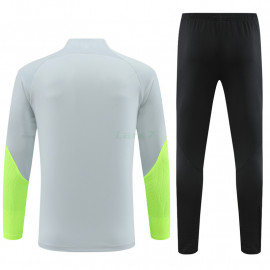 Sudadera de Entrenamiento PSG 2023/2024 Kit Gris/Verde Fluorescente