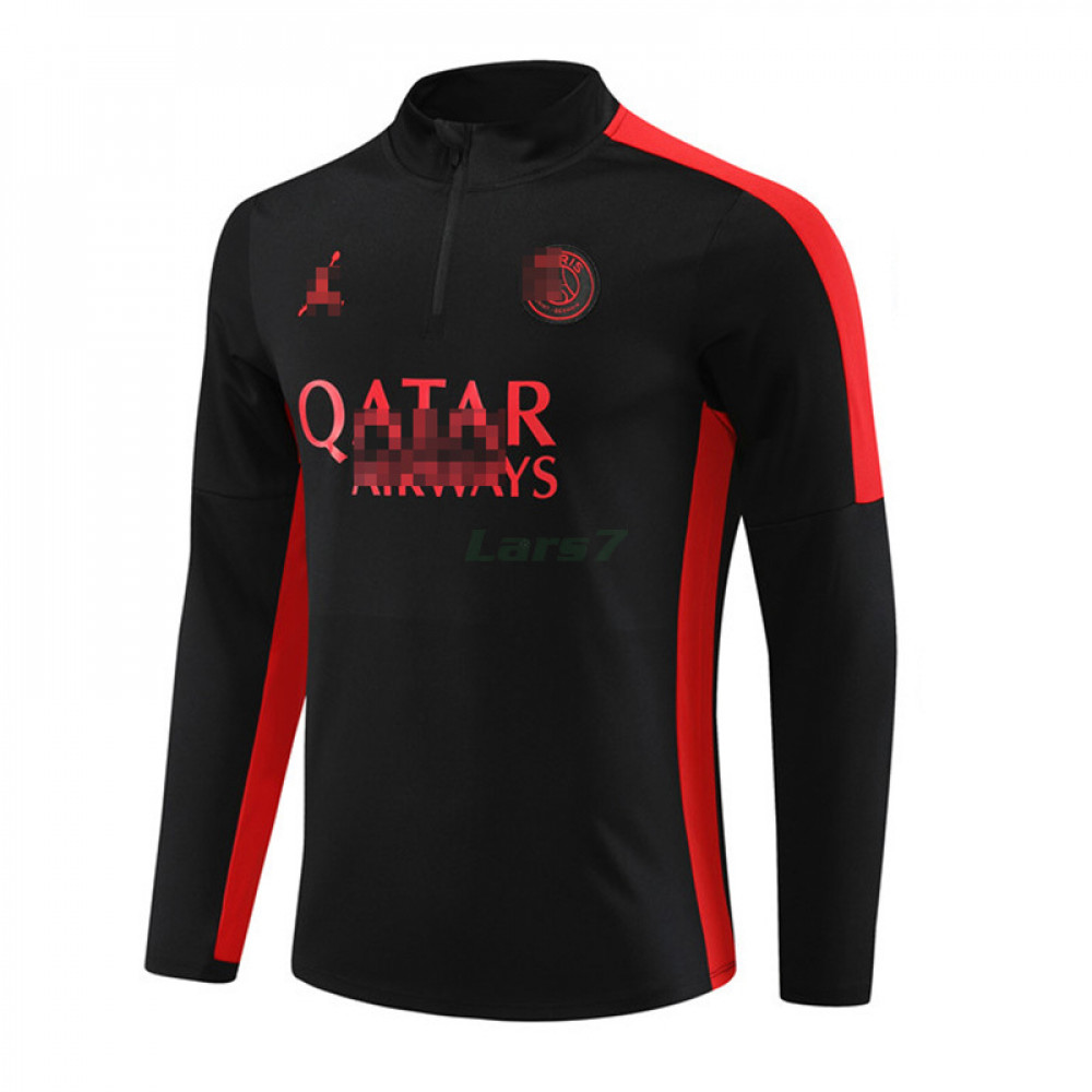 Sudadera de Entrenamiento PSG 2023/2024 Negro/Rojo