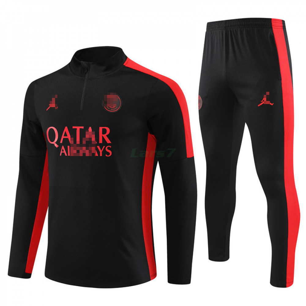 Sudadera de Entrenamiento PSG 2023/2024 Kit Negro/Rojo