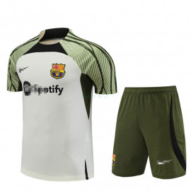 Camiseta de Entrenamiento Barcelona 2023/2024 Beige/Verde