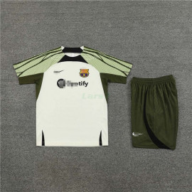 Camiseta de Entrenamiento Barcelona 2023/2024 Beige/Verde