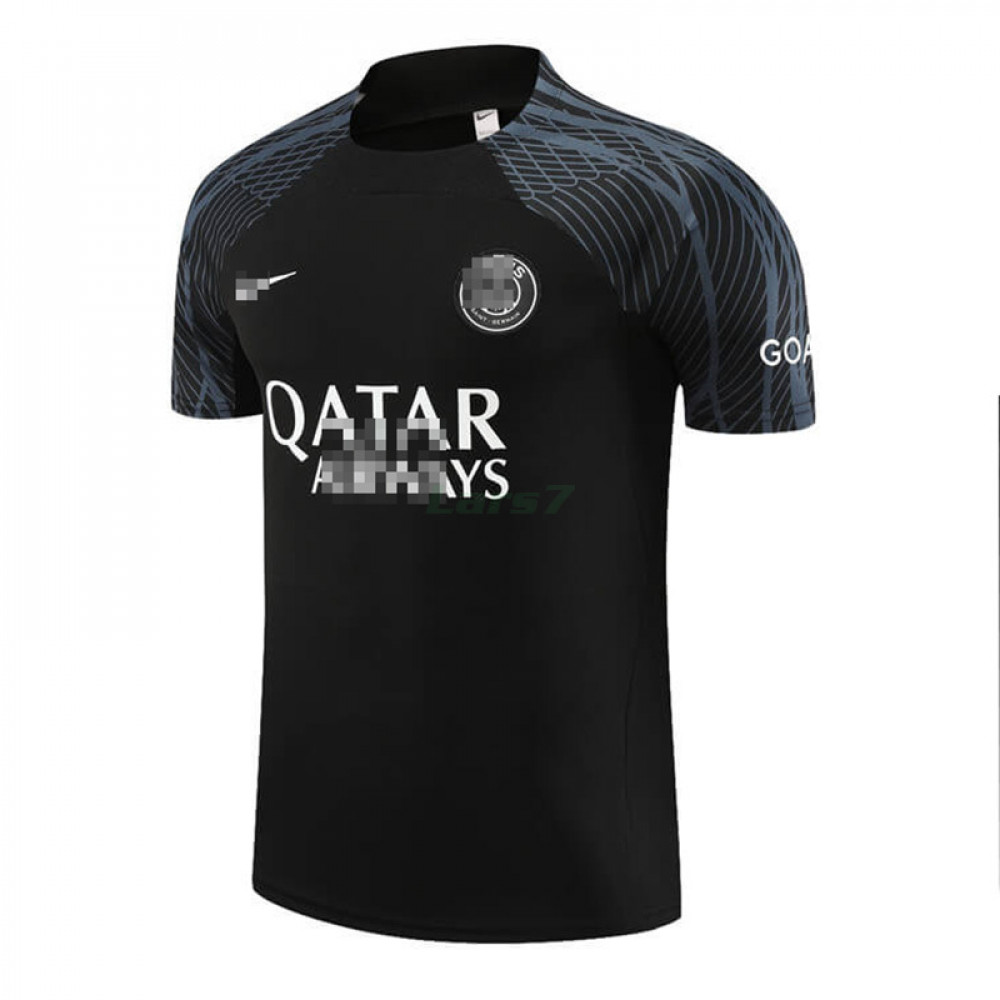 Camiseta de Entrenamiento PSG 2023/2024 Negro Marca Blanco