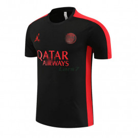 Camiseta de Entrenamiento PSG 2023/2024 Negro/Rojo