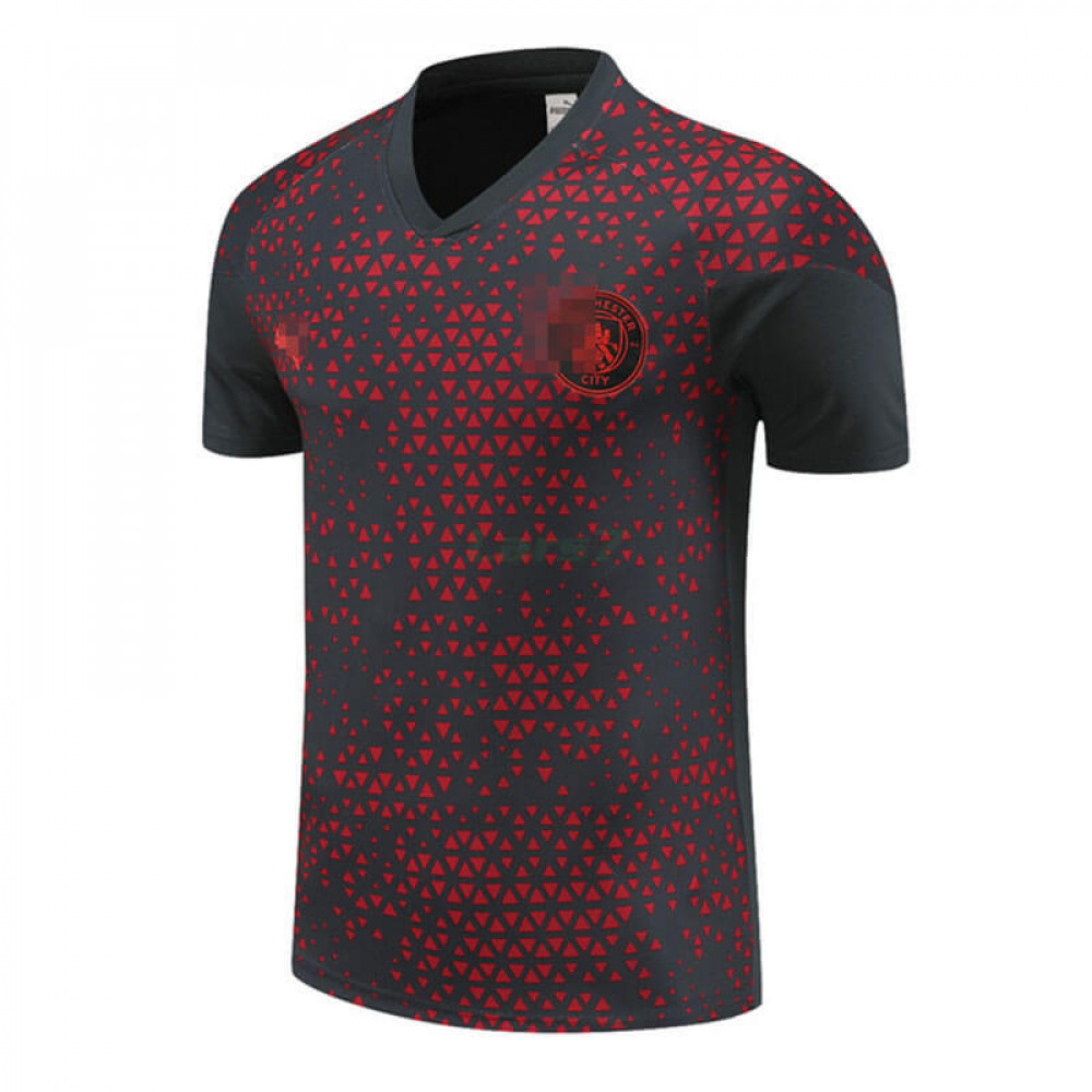 Camiseta de Entrenamiento Manchester City 2023/2024 Negro/Rojo